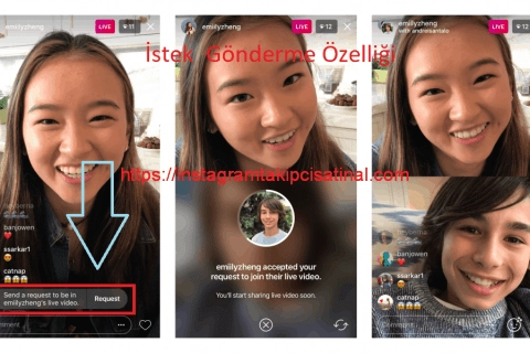Çoklu Instagram Canlı Yayın İzleyici İsteği Nasıl Gönderilir?