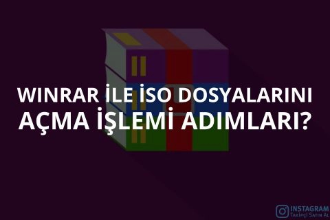 Winrar İle İso Dosyalarını Açma İşlemi Adımları?